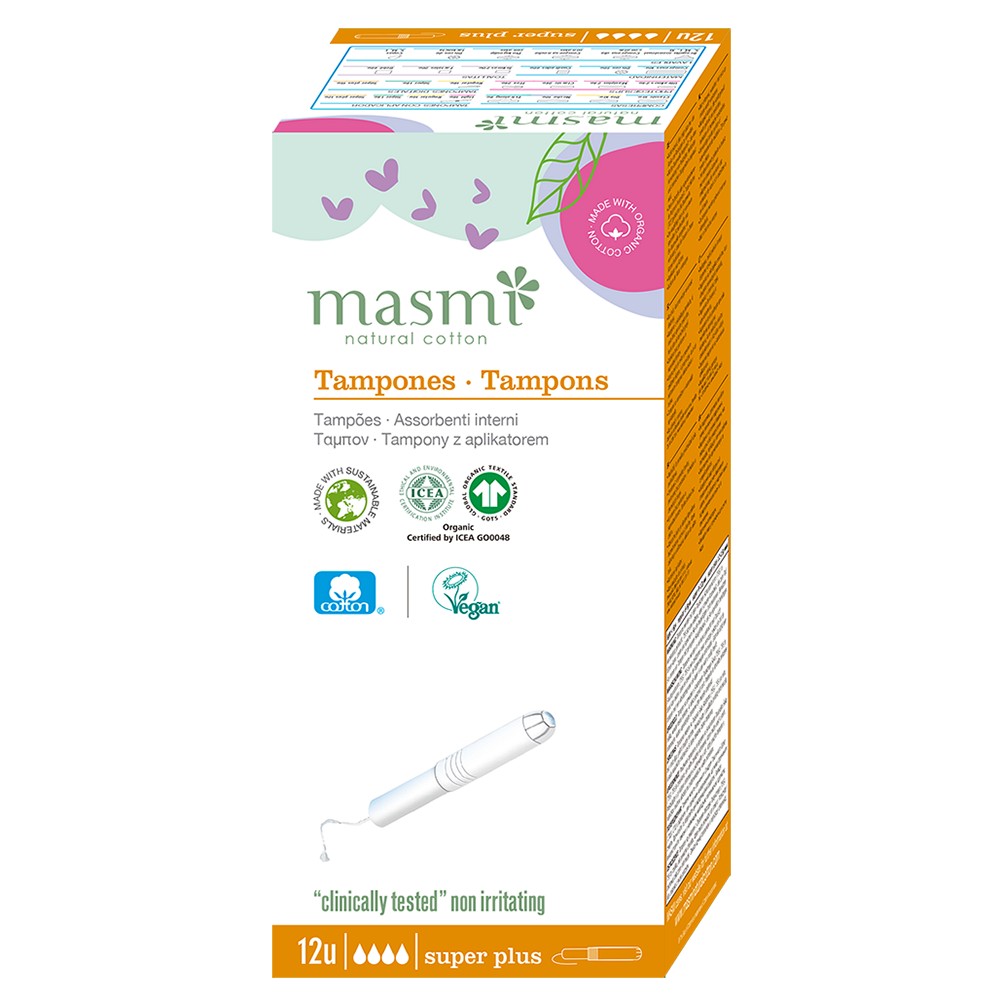 BIO TAMPONS Super Plus m.Applikator MASMI - 12Stk