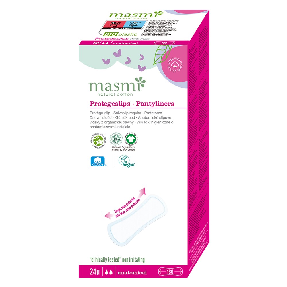 BIO SLIPEINLAGEN Classic 100% Bio-Baumwolle MASMI - 24Stk