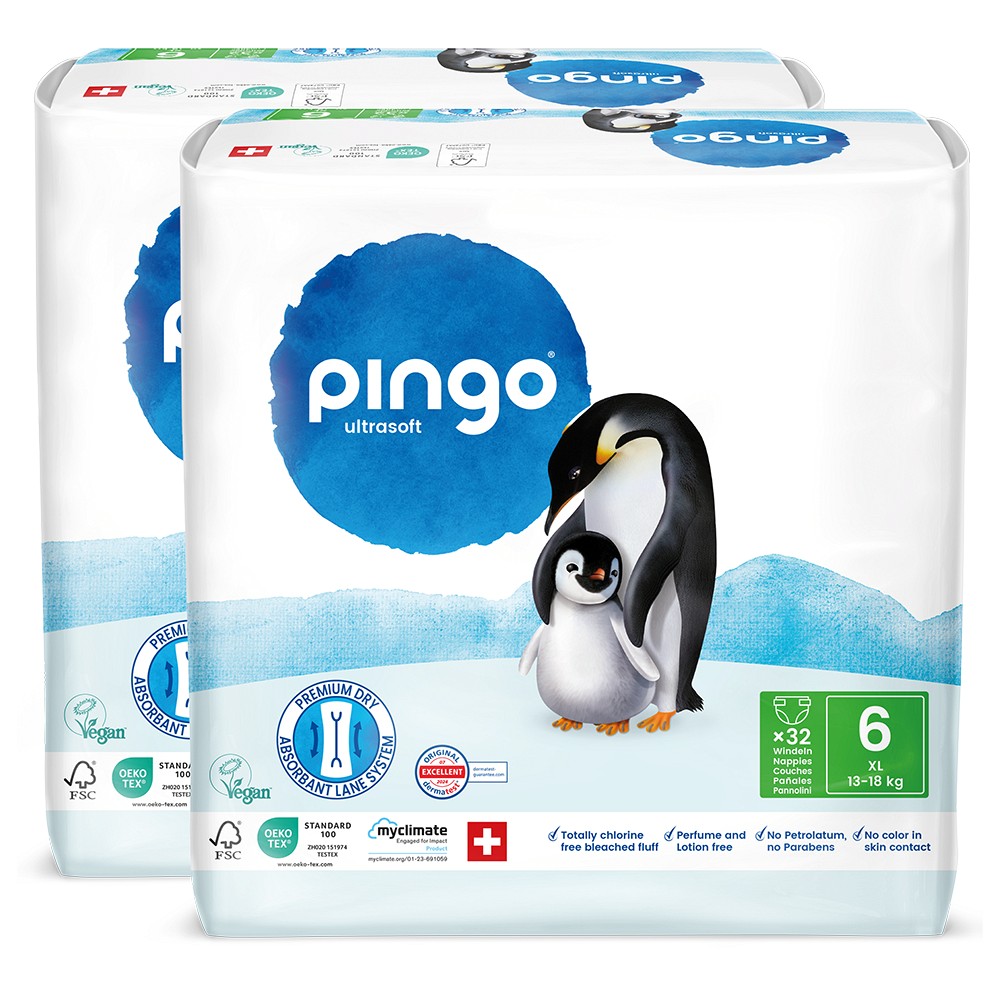 BIO WINDELN Nr.6 XL Jumbo 13-18 kg PINGO SWISS - 64Stk