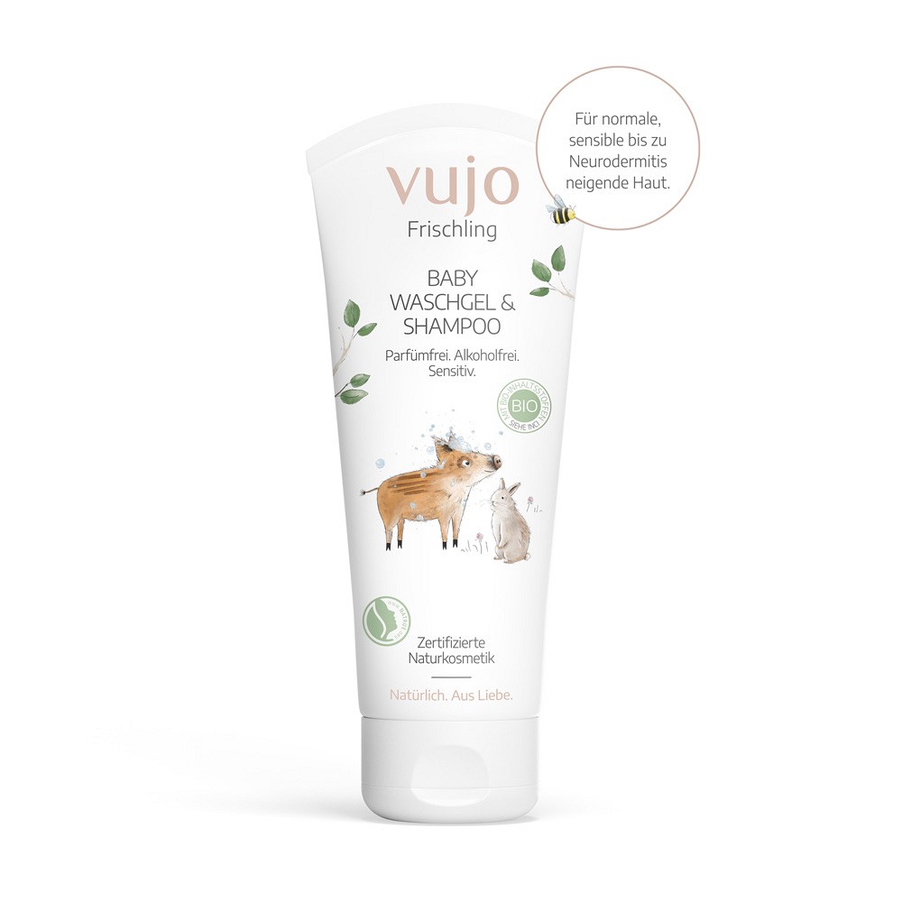 VUJO Frischling Baby Shampoo & Waschgel - 200ml - Alles für das Kind