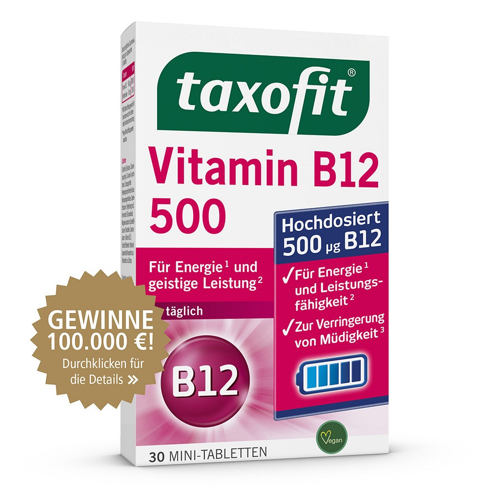 TAXOFIT Vitamin B12 500 Minitabletten - 30Stk