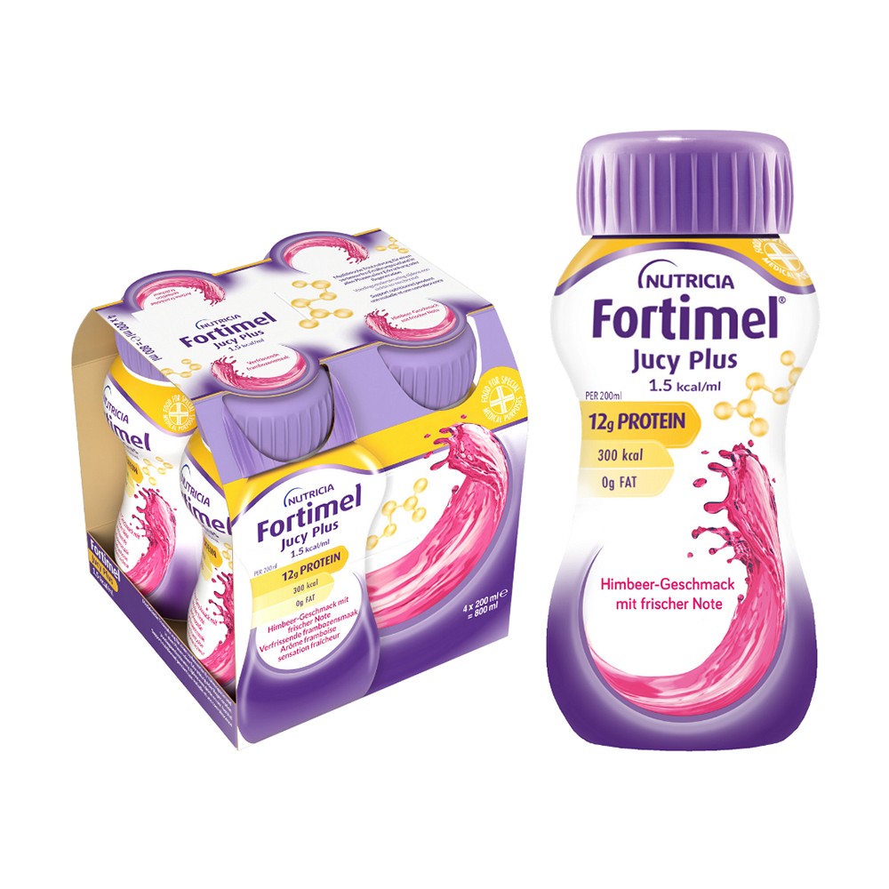 FORTIMEL Jucy Plus Himbeere frische Note - 4X200ml