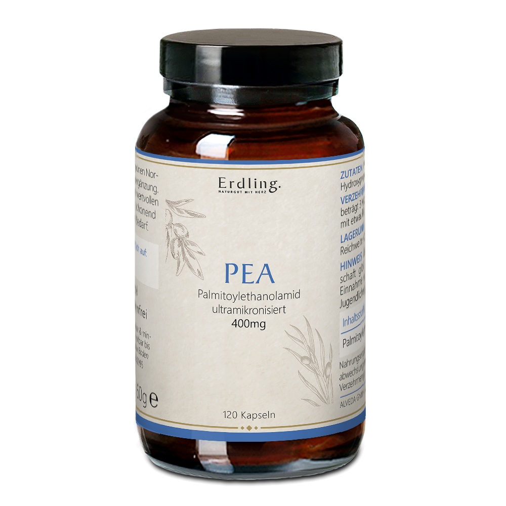 PEA Palmitoylethanolamid 99,23% vegan Kaps.Erdling - 120Stk