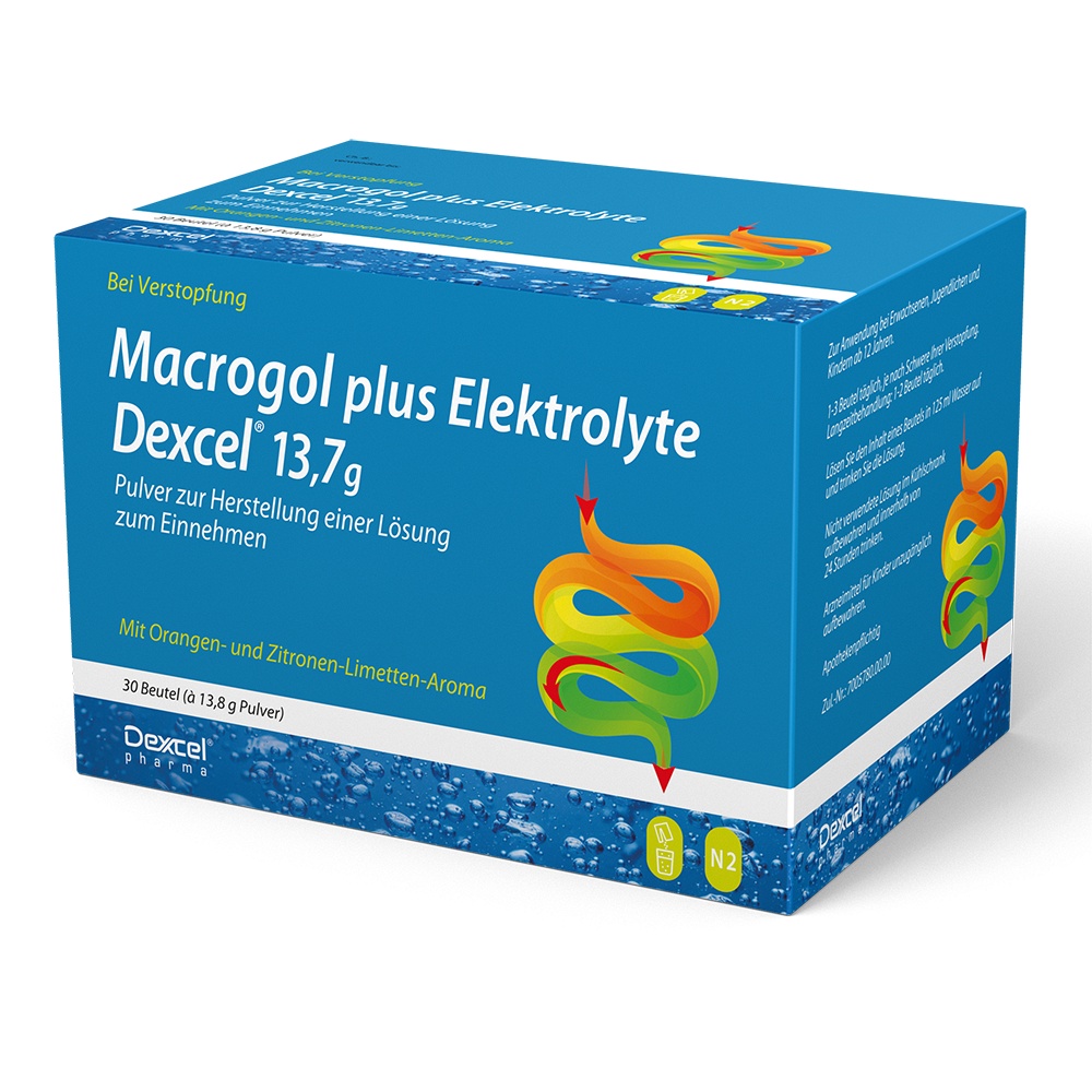 MACROGOL plus Elektrolyte Dexcel 13,7 g PLE - 30Stk