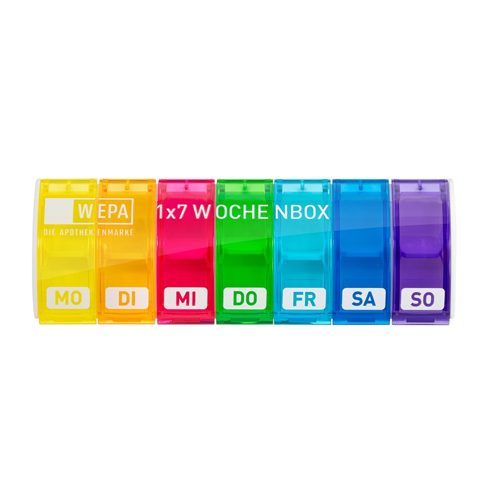 WEPA 1x7 Wochenbox UV-Schutz+ Regenbogen - 1Stk