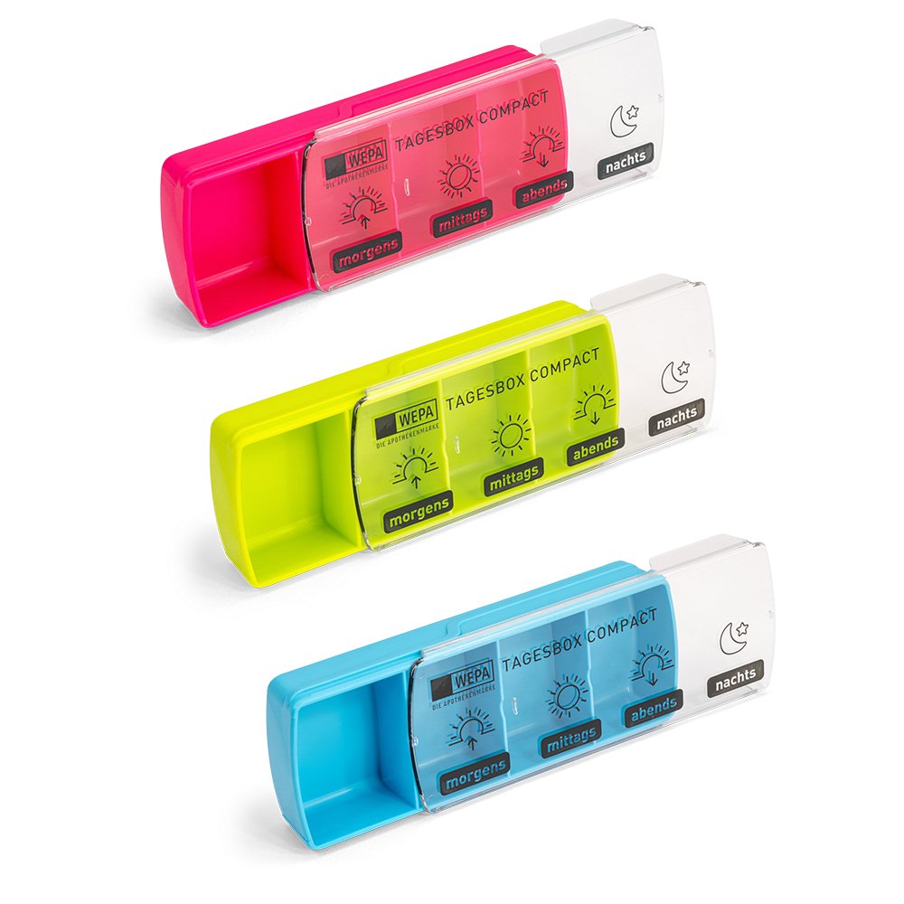 WEPA Tagesbox Compact farbig sortiert - 1Stk