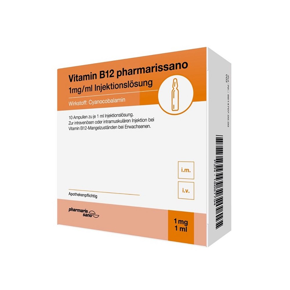 VITAMIN B12 PHARMARISSANO 1 mg/ml Injektionslösung - 10X1ml