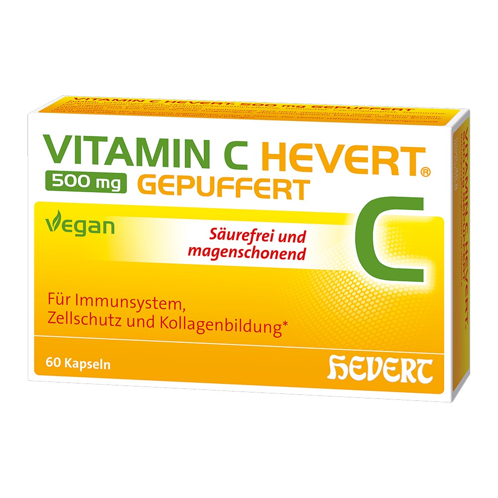 VITAMIN C HEVERT 500 mg gepuffert Kapseln - 60Stk