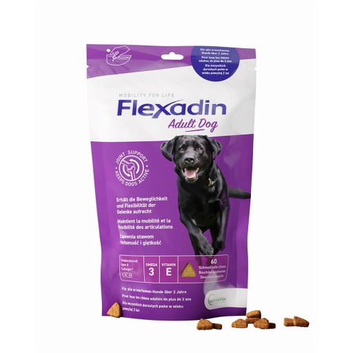 FLEXADIN Adult Dog Chews Erg.Futtermitt.f.Hunde - 1X60Stk - Futter & Leckerlis