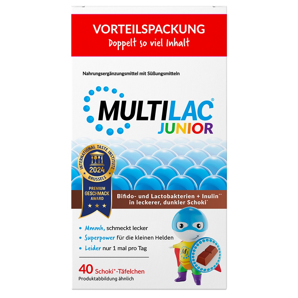 MULTILAC Darmsynbiotikum Junior Täfelchen - 40Stk - SONDERANGEBOTE