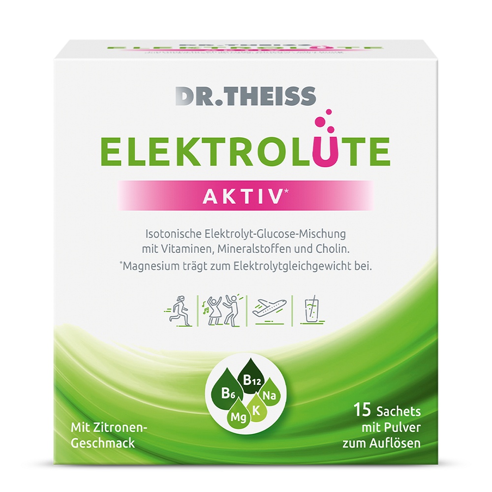 DR.THEISS Elektrolüte AKTIV Pulver Sachets - 15Stk - Vitamine & Mieralien