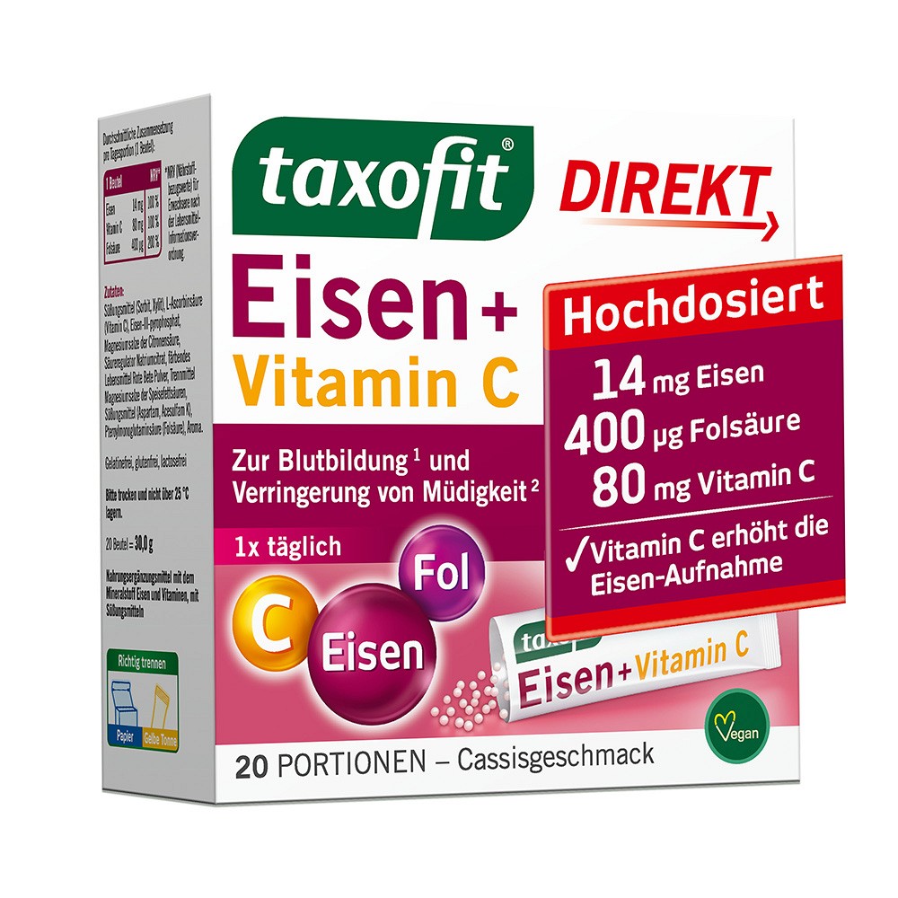 TAXOFIT Eisen+Vitamin C Direkt Granulat - 20Stk