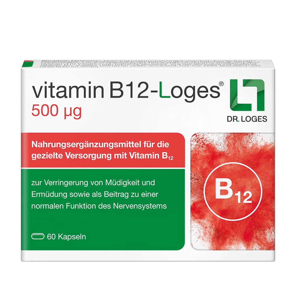 VITAMIN B12-LOGES 500 µg Kapseln - 60Stk - Nahrungsergänzung