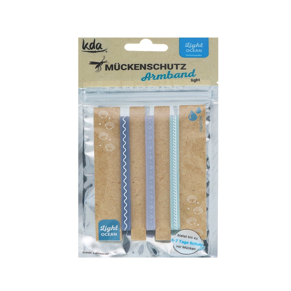 MÜCKENSCHUTZ Armband light Ocean KDA - 3Stk