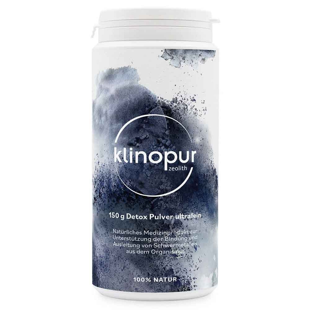 KLINOPUR Zeolith Pulver - 150g - Entgiften-Entschlacken-Entsäuern