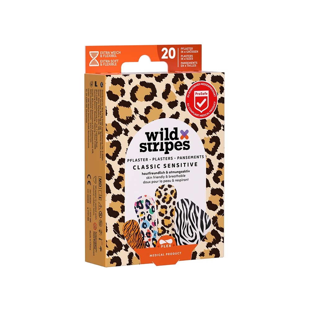 WILD STRIPES Pflaster Classic sensitiv Animal INT - 20Stk - Pflasterstrips