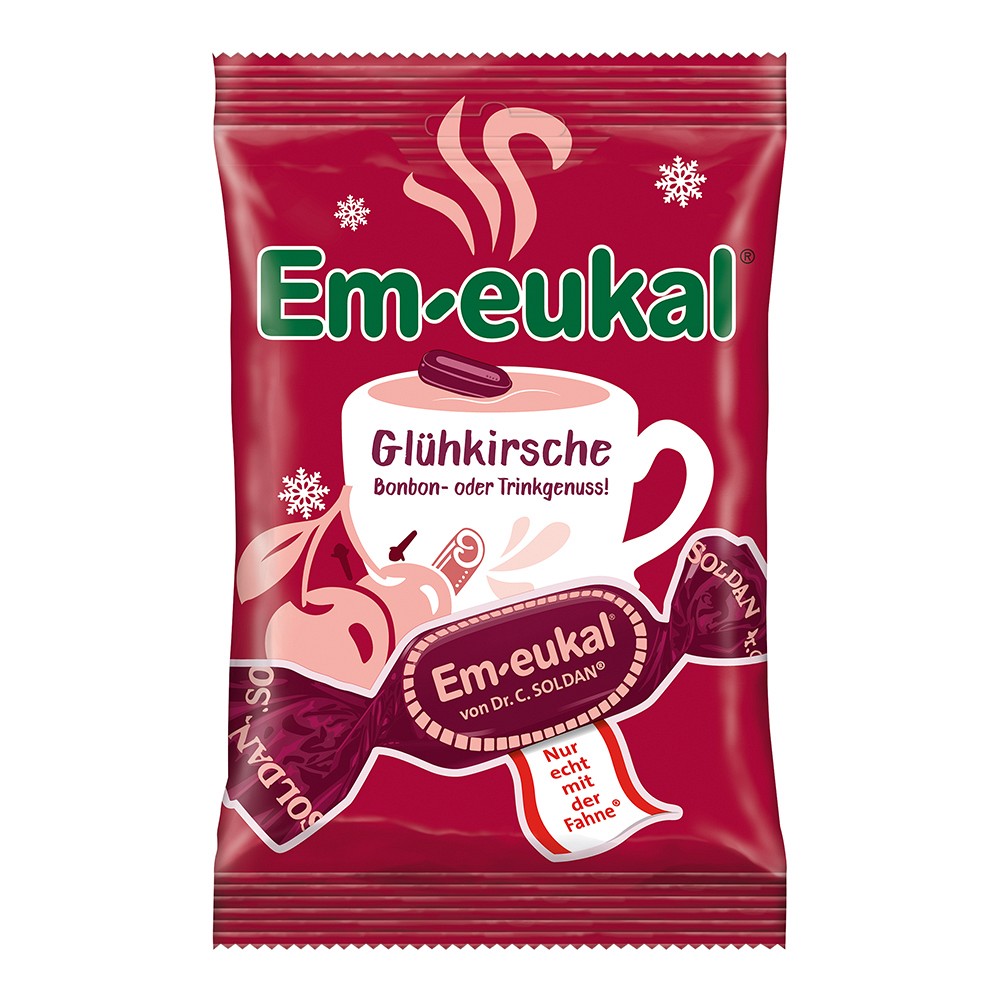 EM-EUKAL Bonbons Winter Edition Glühkirsche zh. - 90Stk