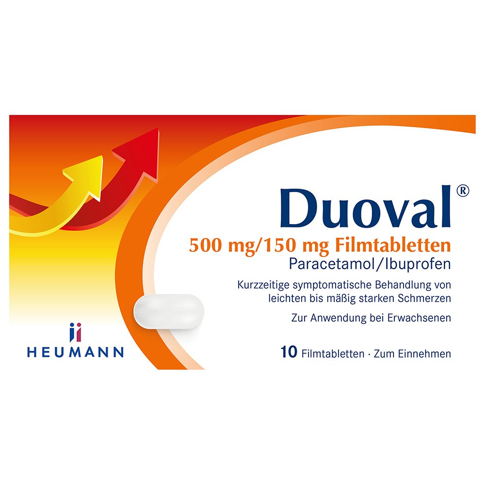 DUOVAL 500 mg/150 mg Filmtabletten - 10Stk