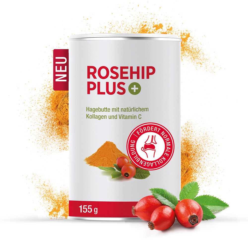 ROSEHIP PLUS Hagebutte Kollagen2 Vit.C Pulver - 155g - Rheuma & Arthrose