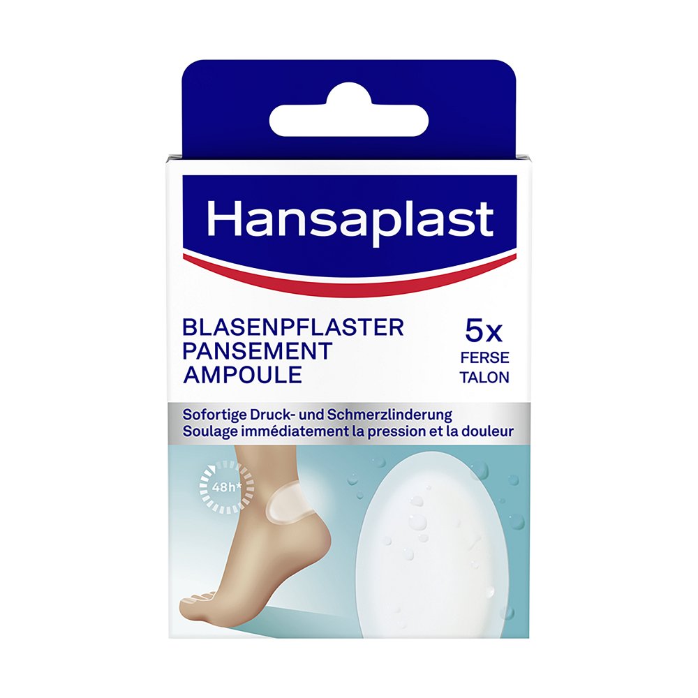 HANSAPLAST Blasen-Pflaster Ferse - 5Stk - SONDERANGEBOTE