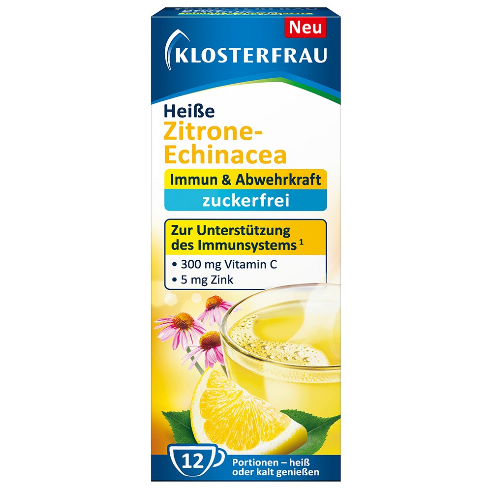 KLOSTERFRAU heiße Zitrone-Echinacea zuckerfr.Gran. - 12X4g