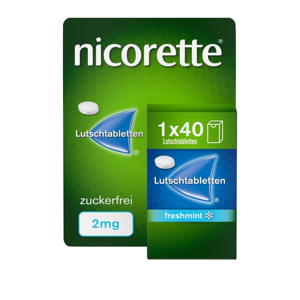 NICORETTE freshmint 2 mg Lutschtabletten gepresst - 40Stk - Raucherentwöhnung