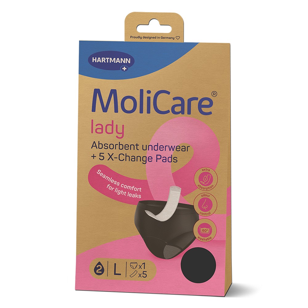 MOLICARE lady Absorbent underwear+5 Pads Gr.L - 1Stk