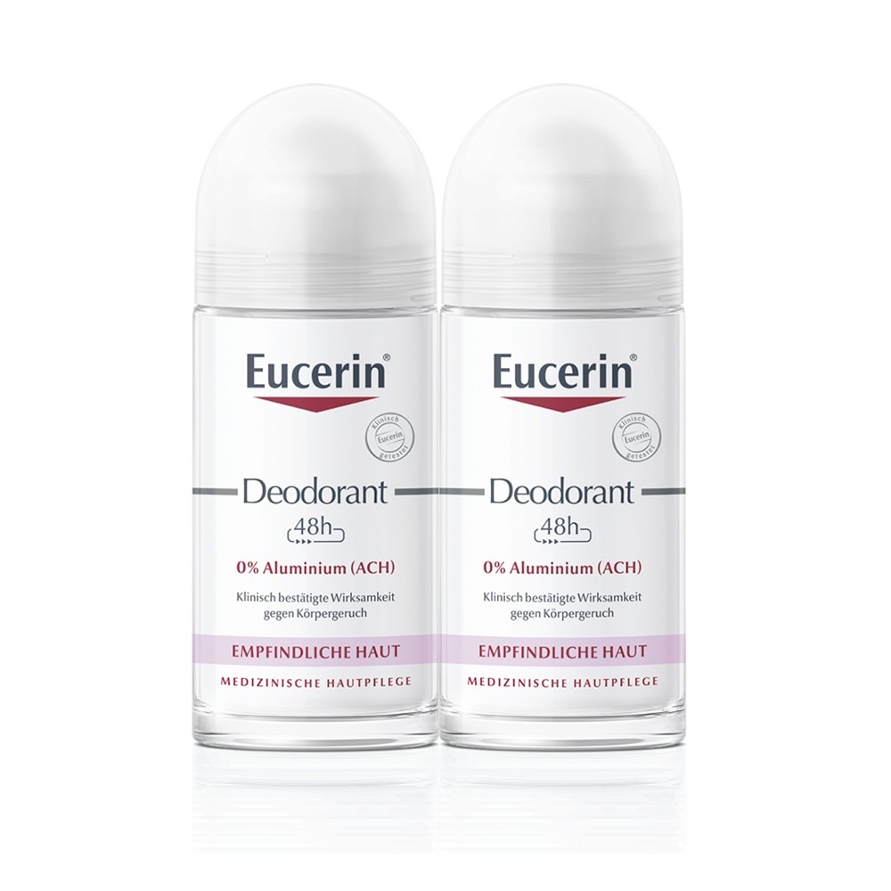 EUCERIN Deodorant Roll-on 0% Aluminium Doppelpack - 2X50ml - Deodorants