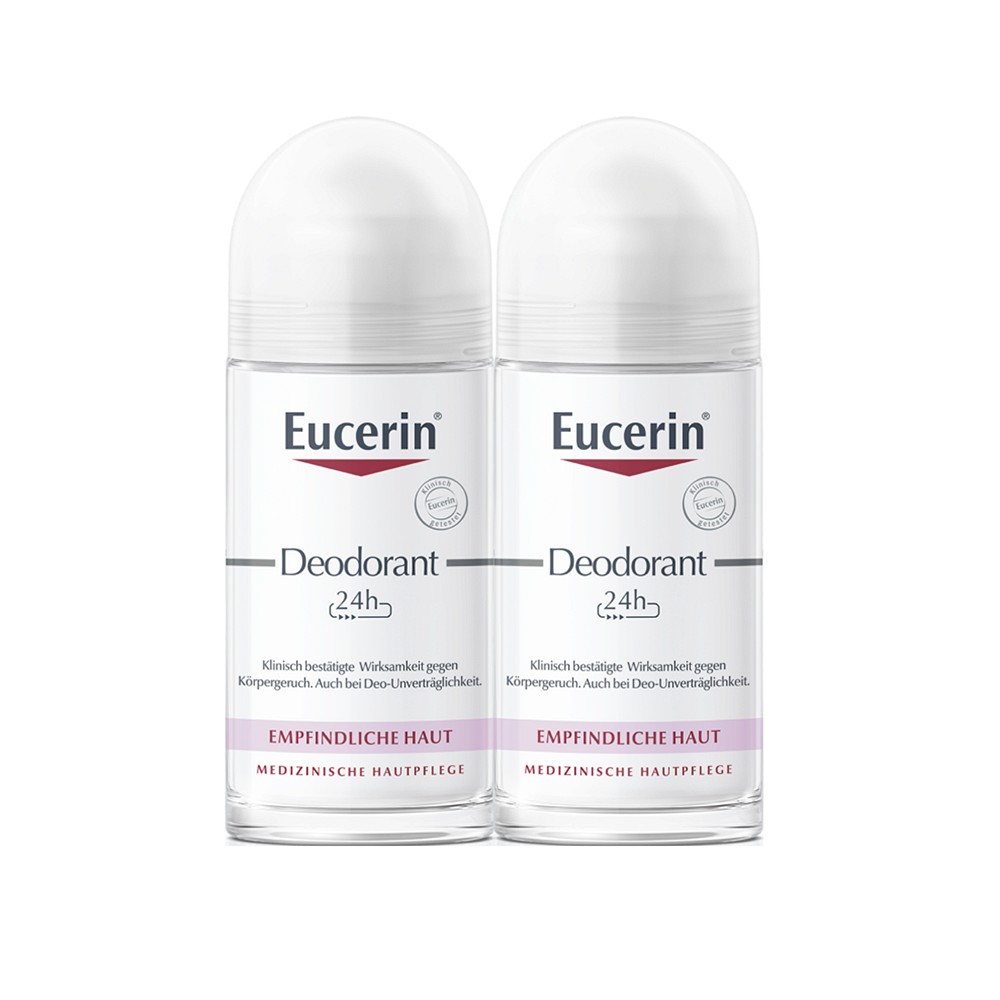 EUCERIN Deodorant Roll-on 24 h Doppelpack - 2X50ml - Deodorants