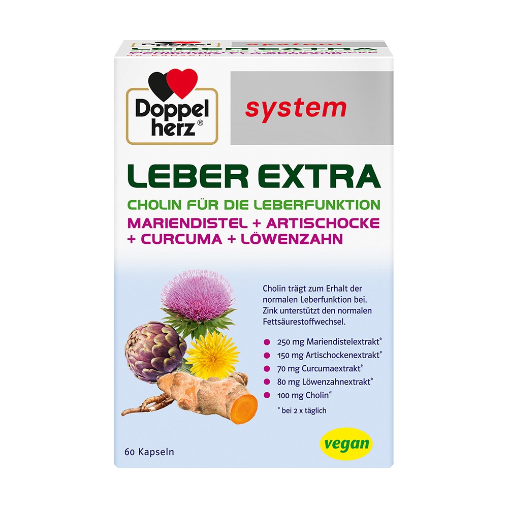 DOPPELHERZ Leber Extra system Kapseln - 60Stk - Magen & Verdauung