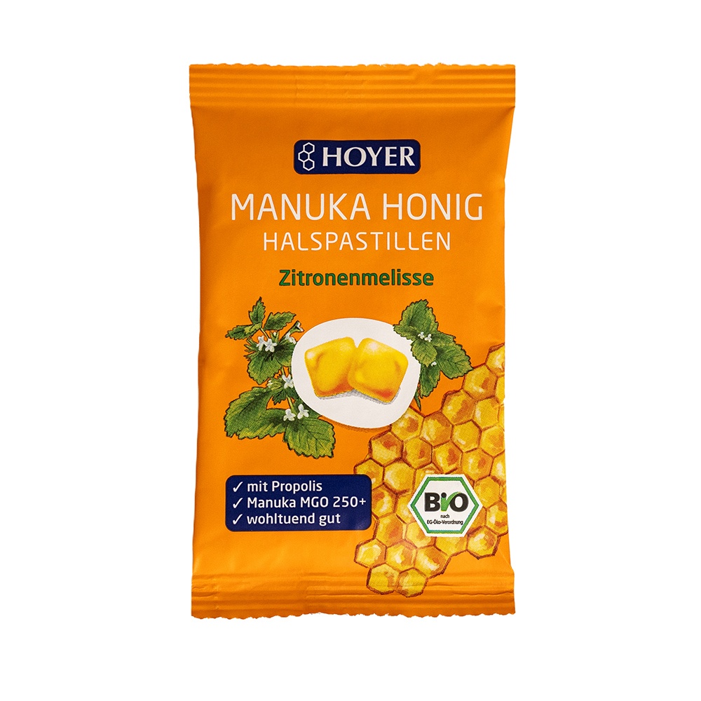 HOYER Manuka Honig Halspastillen MGO 250+ Zit.Meli - 30g