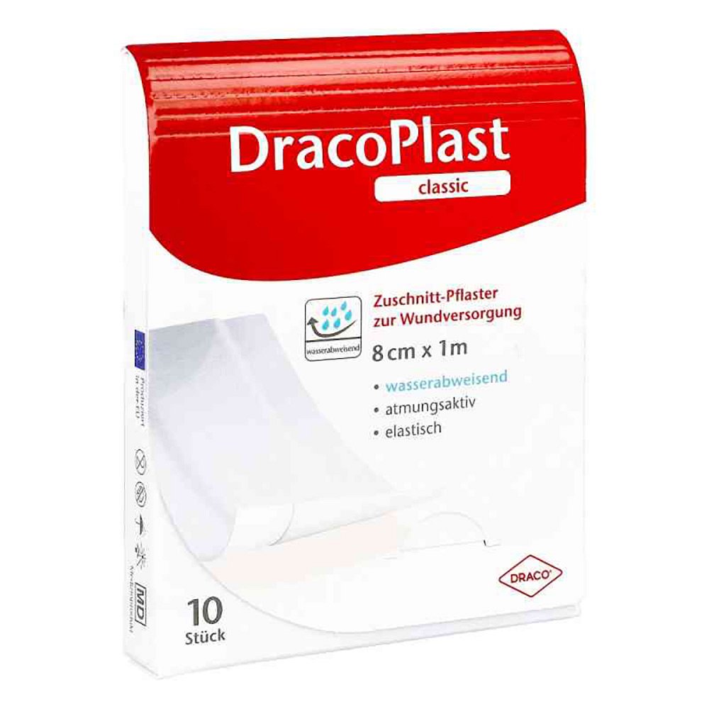 DRACOPLAST Classic Pflaster 8 cmx1 m weiß - 1Stk