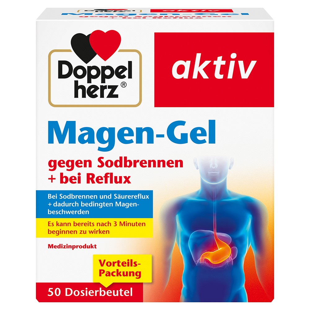 DOPPELHERZ Magen-Gel gegen Sodbrennen+bei Reflux - 50X10ml - Magen & Verdauung