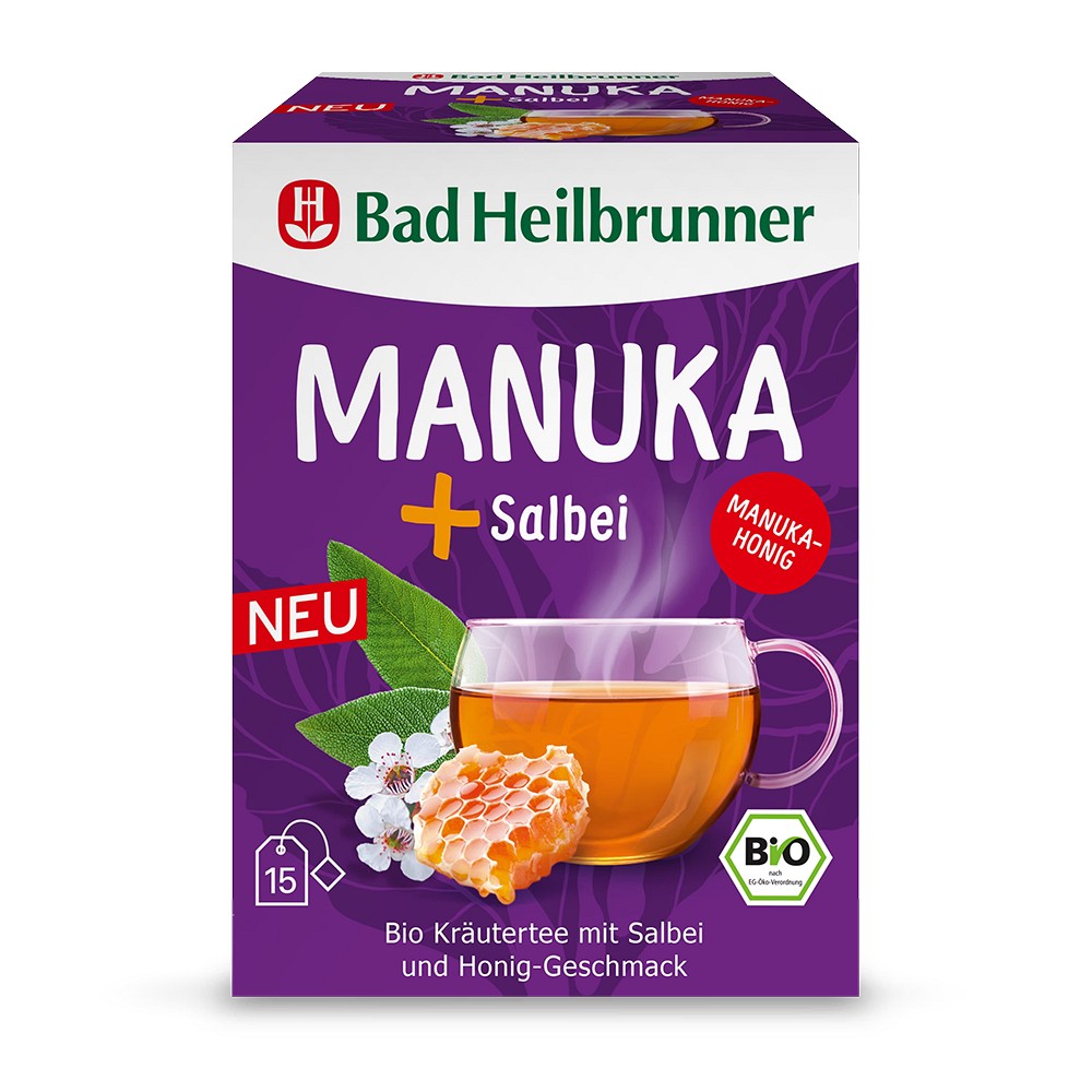 BAD HEILBRUNNER Bio Manuka+Salbei Tee Filterbeutel - 15X2.0Stk