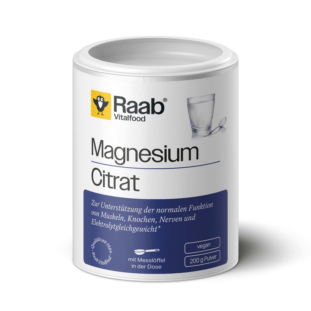 RAAB Vitalfood Magnesiumcitrat Pulver - 200g