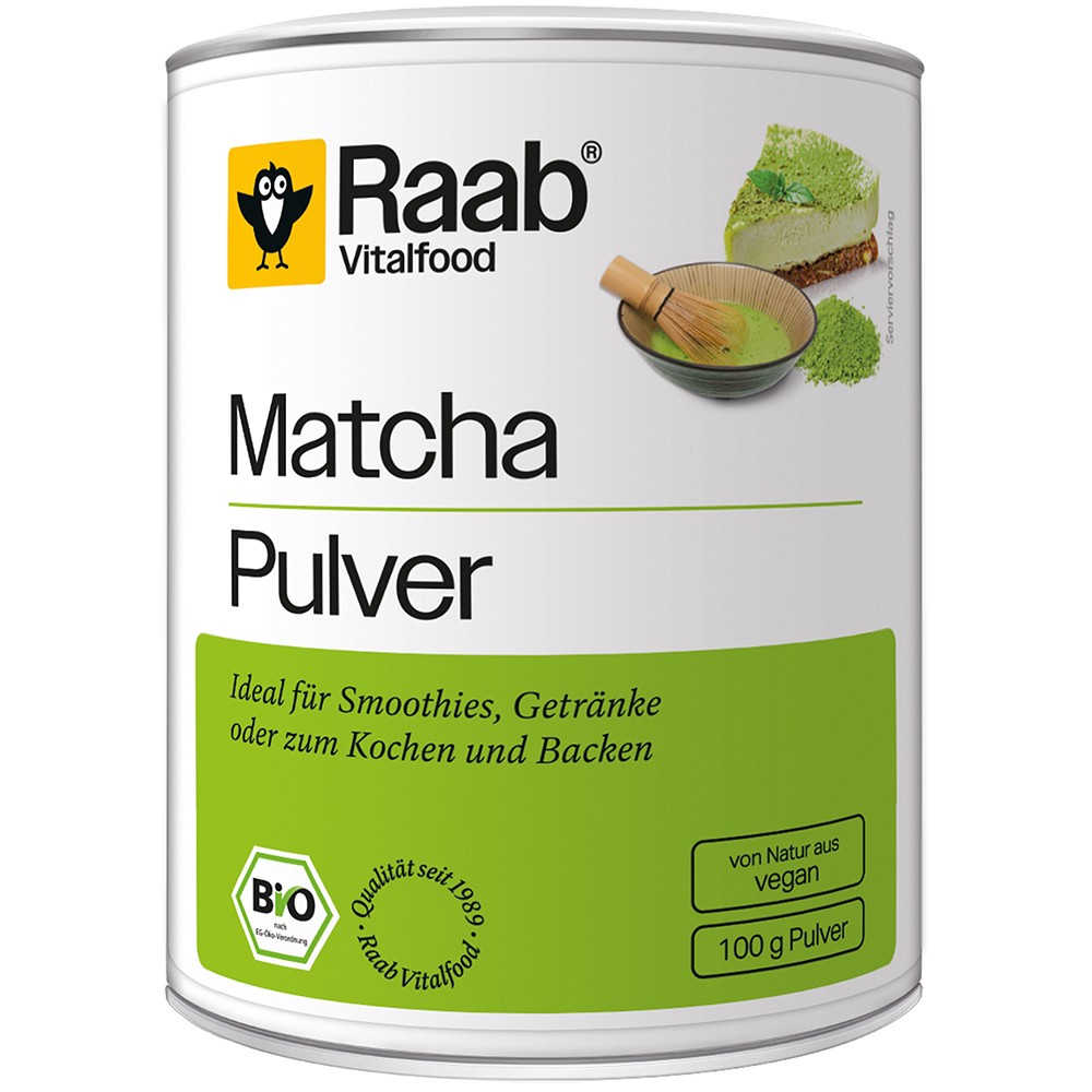 RAAB Vitalfood Matcha Grüntee Bio Pulver - 100g