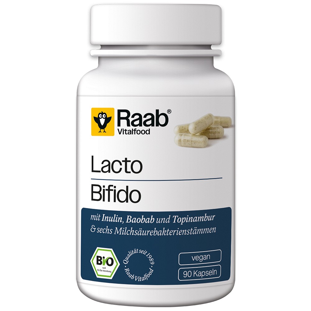 RAAB Vitalfood Lacto+Bifido Bio Kapseln - 90Stk