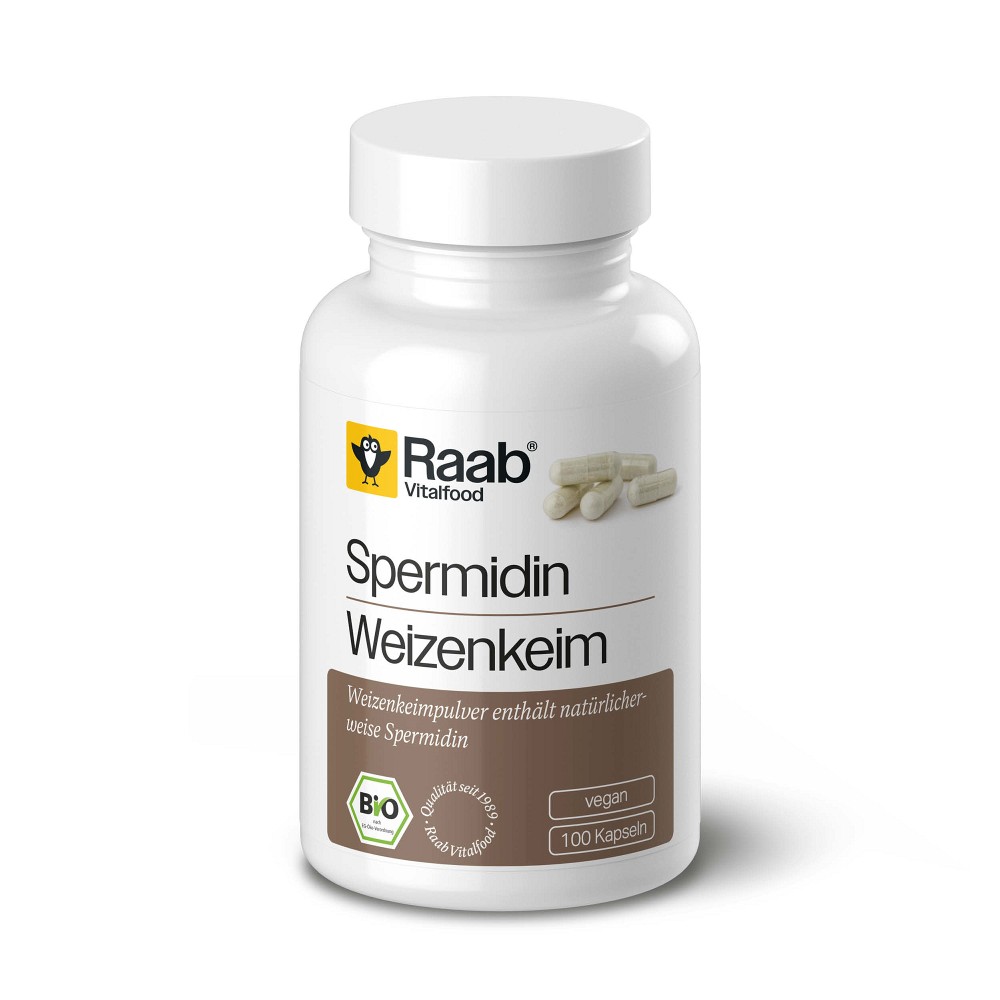 RAAB Vitalfood Spermidin Bio Kapseln - 100Stk