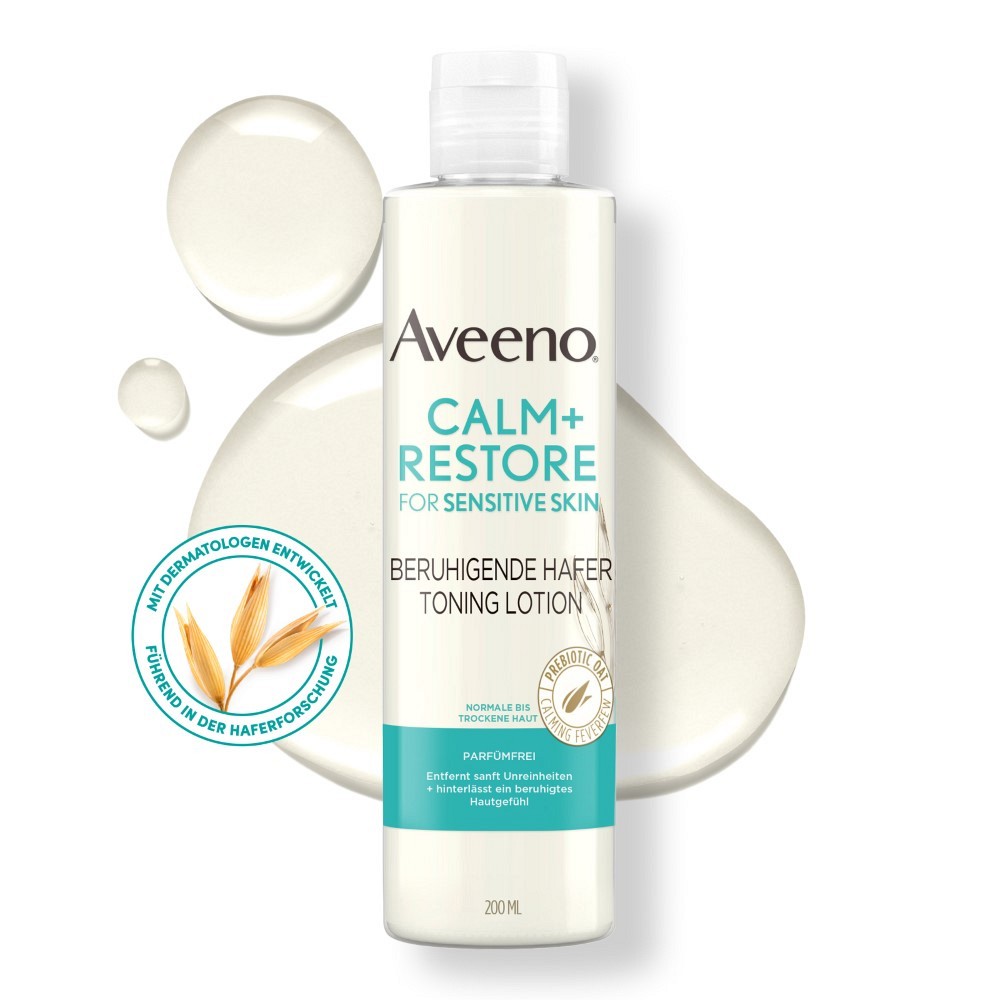 AVEENO Calm+ Restore beruhigende Hafer Toning Lot. - 200ml - Kosmetik & Körperpflege