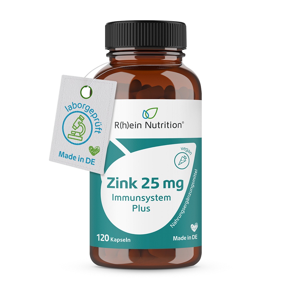 ZINK 25 mg Immunsystem Plus hochdosiert Kapseln + vegan