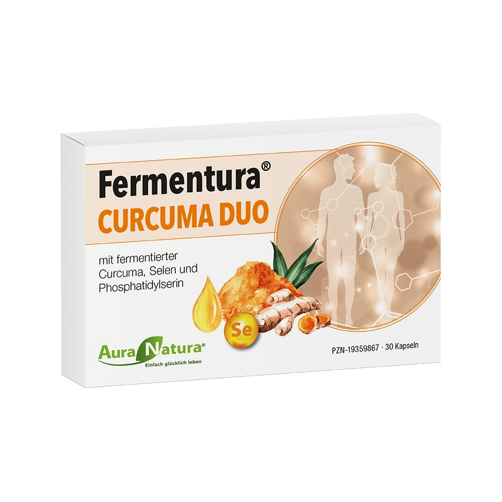 AURANATURA Fermentura Curcuma Duo Kapseln - 30Stk - Gedächtnis & Konzentration