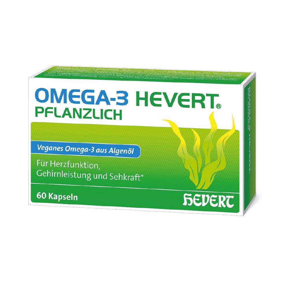 OMEGA-3 HEVERT pflanzlich Weichkapseln - 60Stk - Omega-3-Fettsäuren