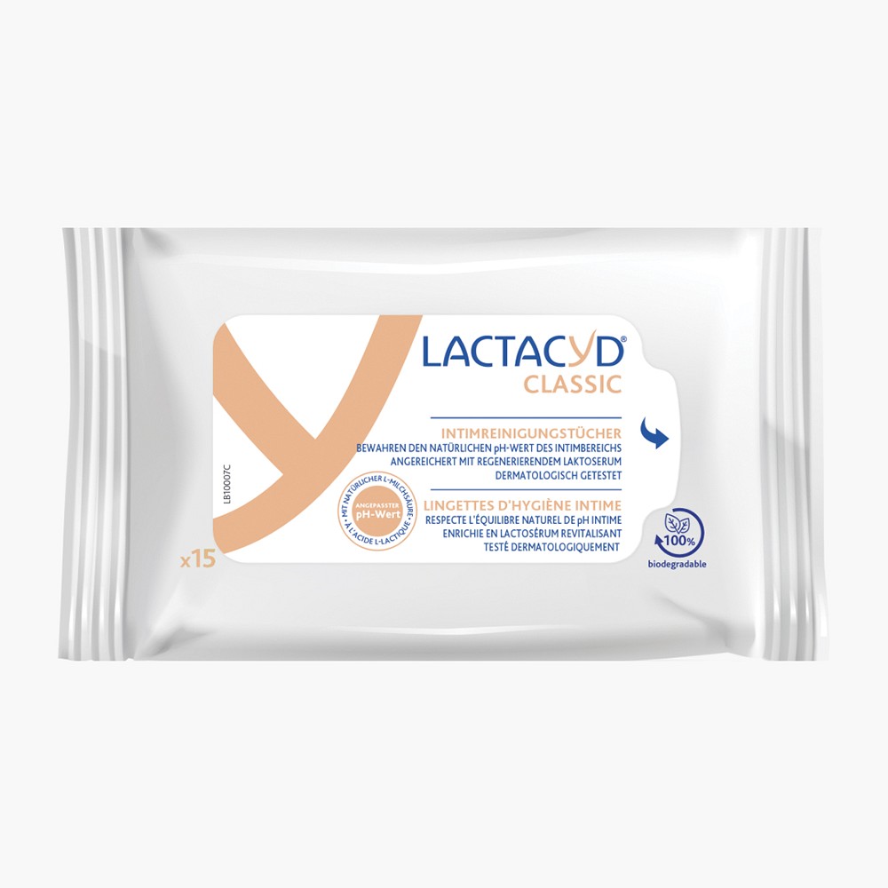 LACTACYD Classic Intimreinigungstücher - 15Stk - Intimpflege