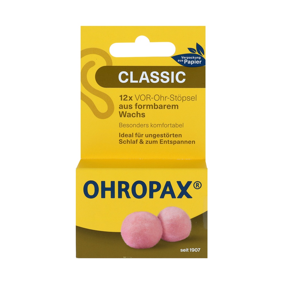 OHROPAX Classic Wachs Vor-Ohr Stöpsel - 12Stk