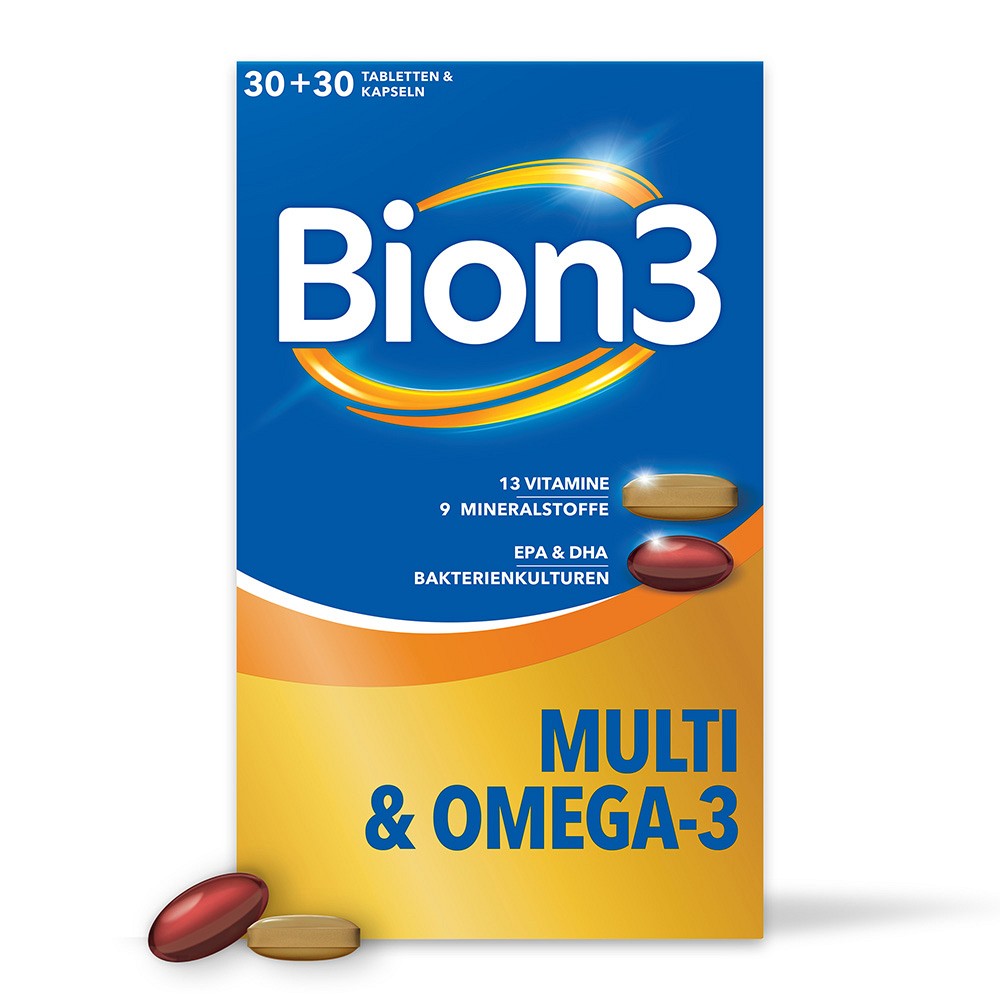 BION3 Multi+Omega-3 Kombipackung 30 Tabl.+30 Kaps. - 2X30Stk - SONDERANGEBOTE