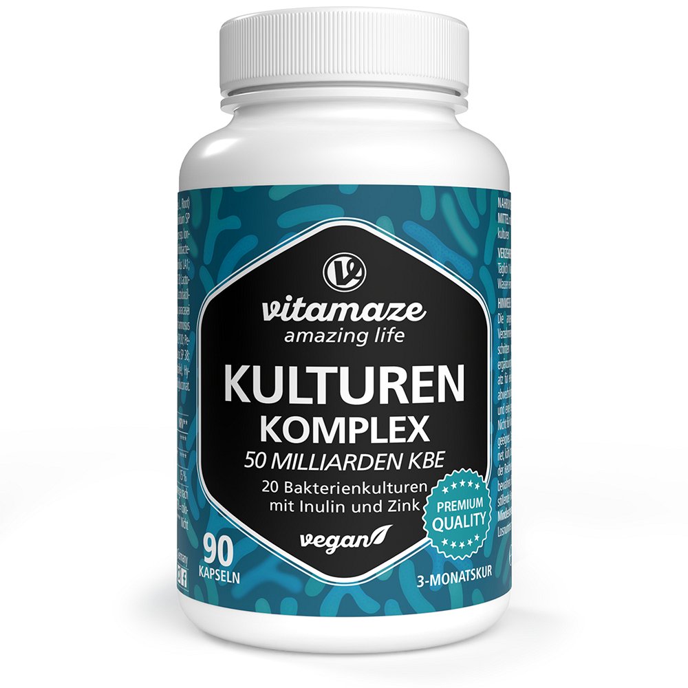 KULTUREN Komplex 20 Darmbakter.50 Mrd KBE veg.Kps. - 90Stk - Stärkung Immunsystem