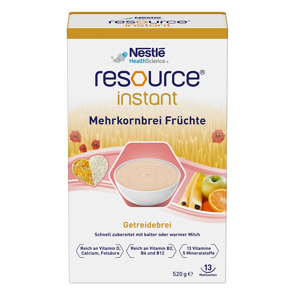 RESOURCE instant Mehrkornbrei Früchte Pulver - 6X520g