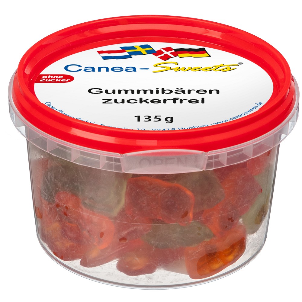 GUMMIBÄREN zuckerfrei - 135g - Bonbons zuckerfrei