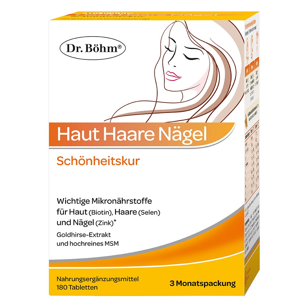DR.BÖHM Haut Haare Nägel Schönheitskur Tabletten - 180Stk