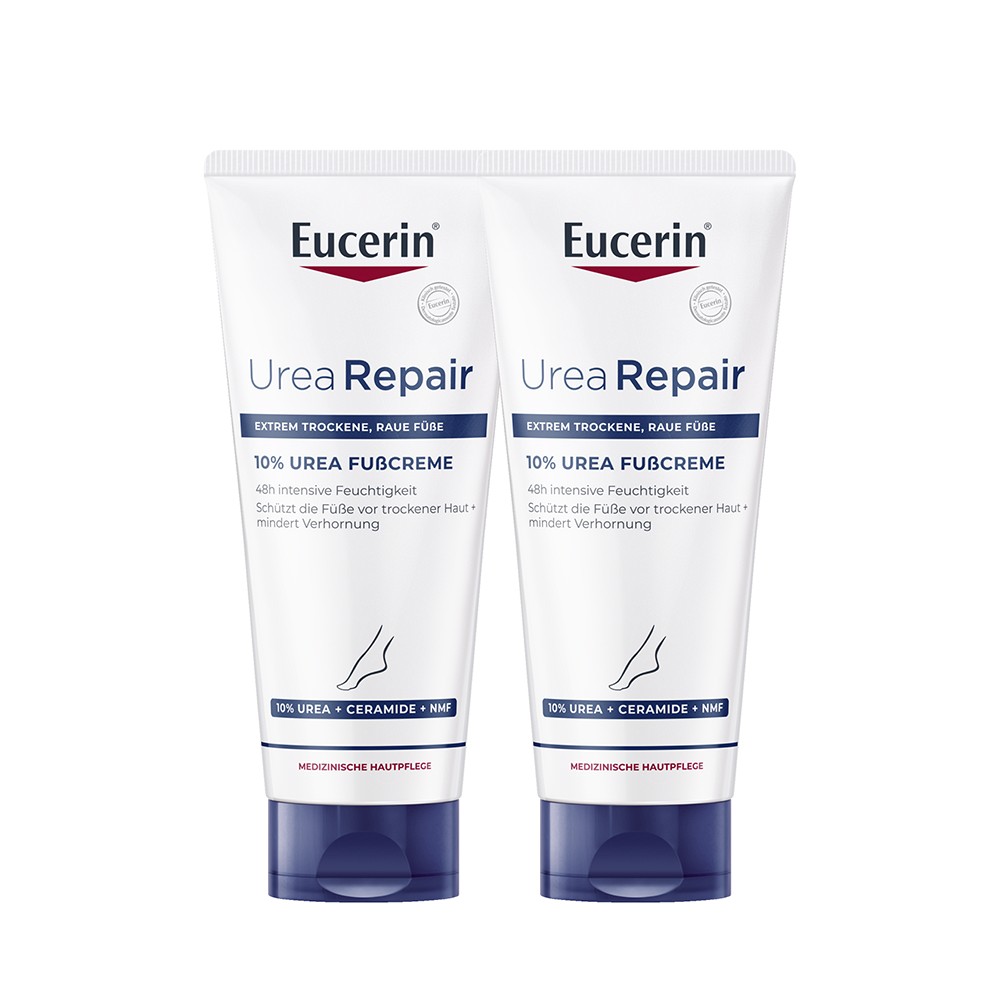 EUCERIN UreaRepair PLUS Fußcreme 10% DP - 2X100ml - Trockene Haut
